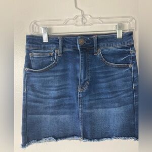 💜 American Eagle Dark Wash Jean Mini Skirt Size 6